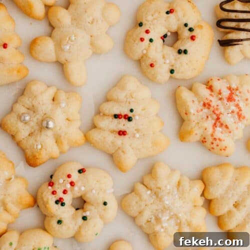 Cream cheese spritz cookies