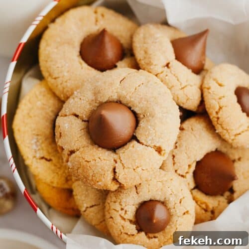 Peanut butter thumbprint cookies