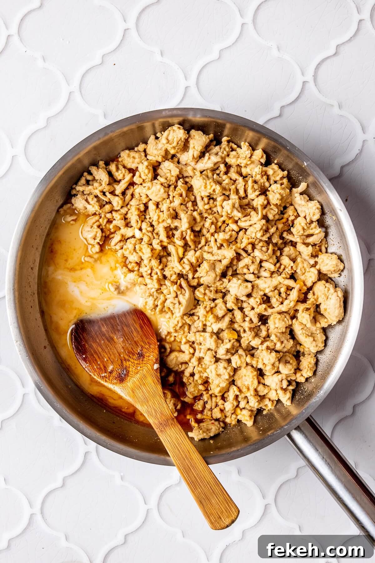 Ginger Honey Ground Chicken Rice Bowls with Asian Flavors 13 How to Make Ginger Honey Ground Chicken Bowls Step 5 - Olivia Adriance