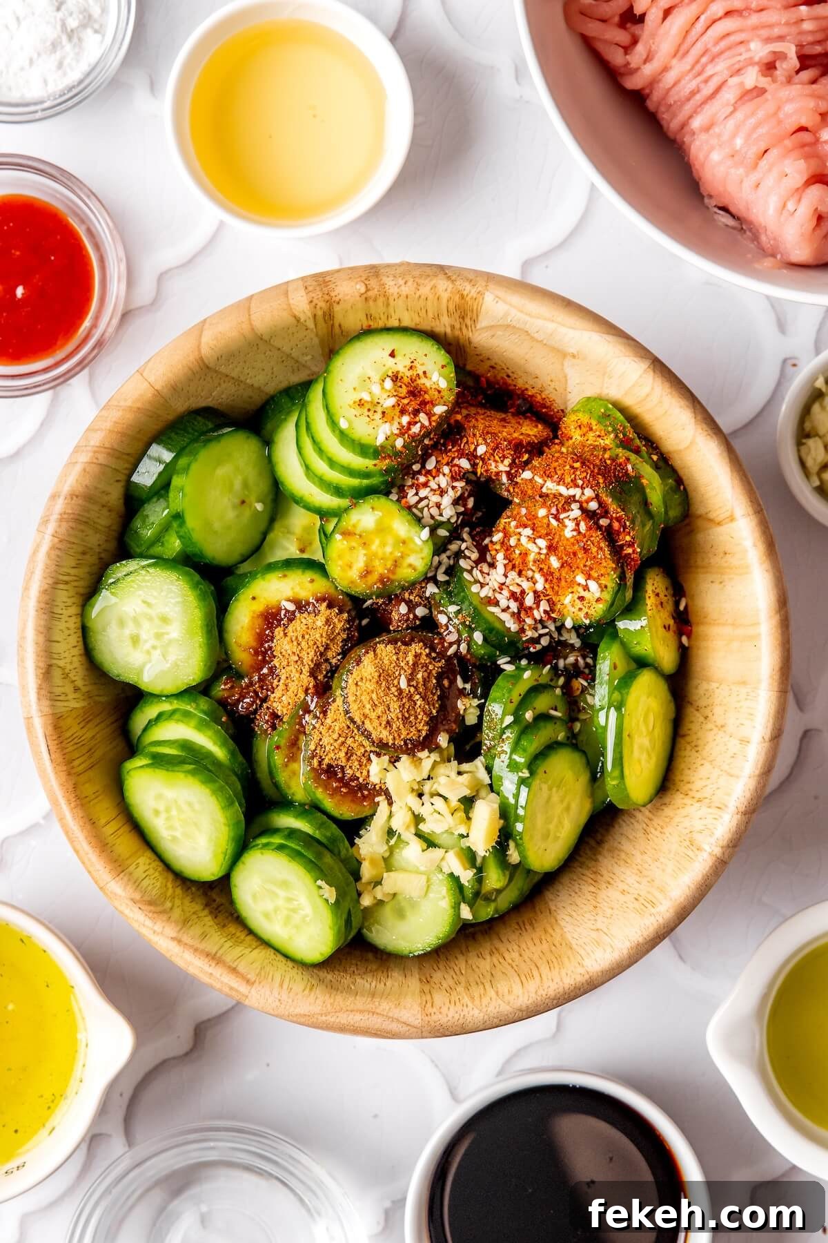 Ginger Honey Ground Chicken Rice Bowls with Asian Flavors 9 How to Make Ginger Honey Ground Chicken Bowls Step 1 - Olivia Adriance