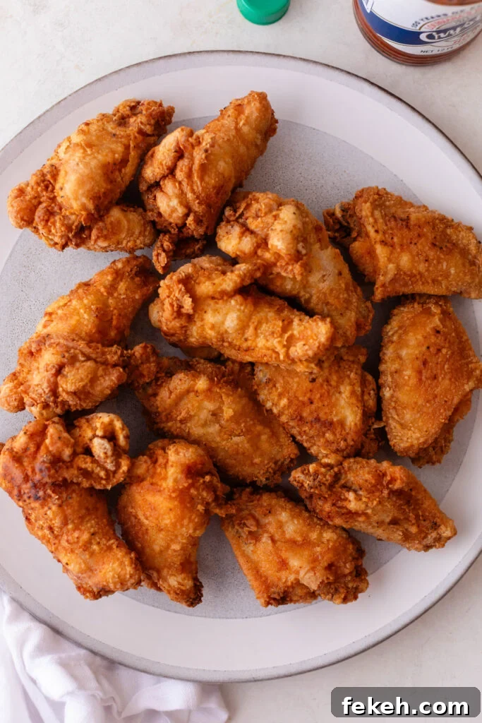Crispy Southern Fried Chicken Wings Recipe for Perfect Crunch 2 plate of southern fried chicken wings