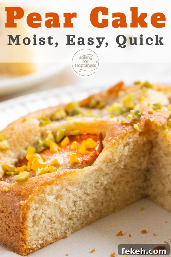 Quick Moist Pear Cake Recipe for Perfect Results 7 Great quick and super moist pear cake recipe. An absolute classic that will sweeten any gray autumn day - guaranteed!