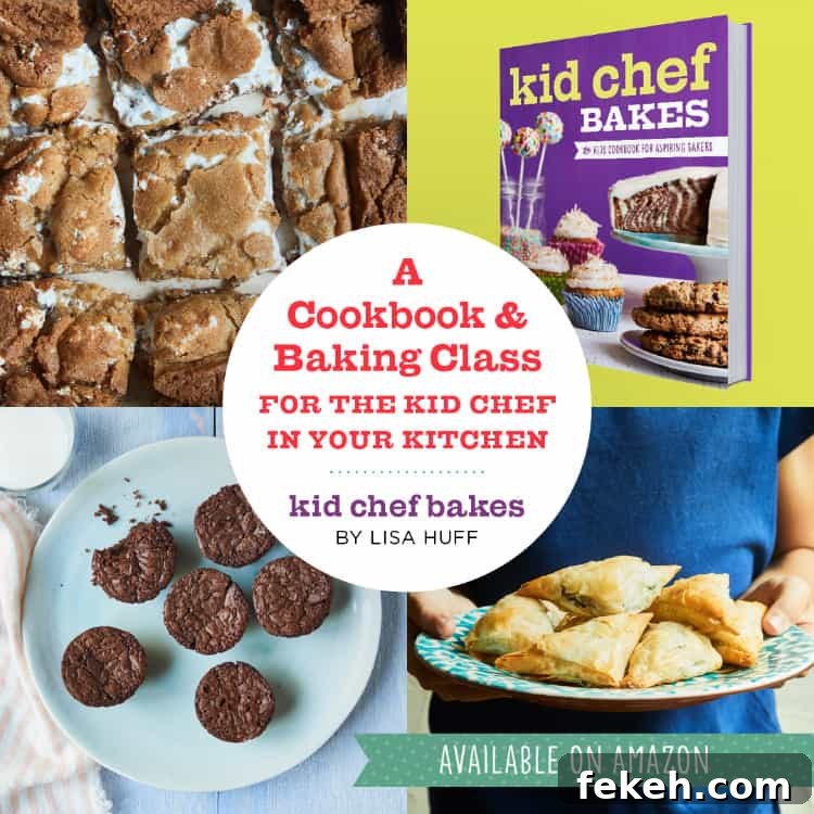 Mini Blueberry Peach Crostatas: Rustic Individual Tart Recipe 3 Kid Chef Bakes - a fun cookbook now available for kids and all ages with easy recipes, tips on tools & supplies, baking tutorials, and lots of cake, cookies, pies, bread, & more recipes! SnappyGourmet.com
