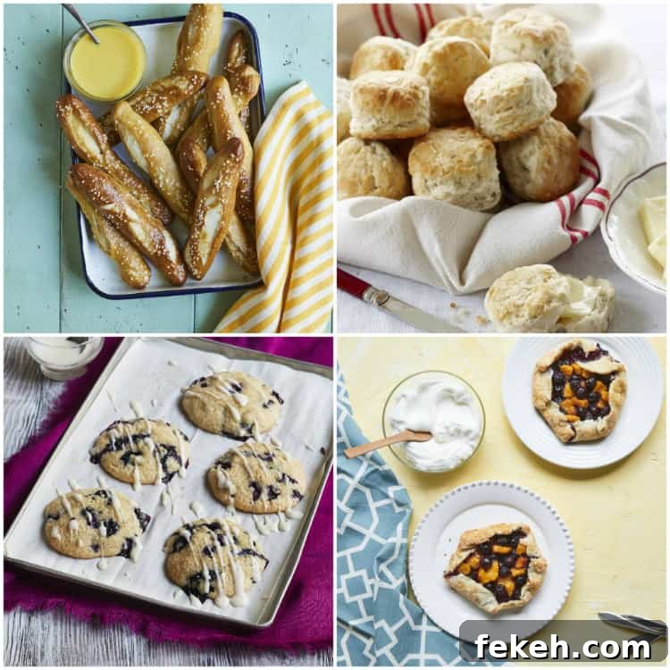Mini Blueberry Peach Crostatas: Rustic Individual Tart Recipe 4 Kid Chef Bakes - a fun cookbook now available for kids and all ages with easy recipes, tips on tools & supplies, baking tutorials, and lots of cake, cookies, pies, bread, & more recipes! SnappyGourmet.com