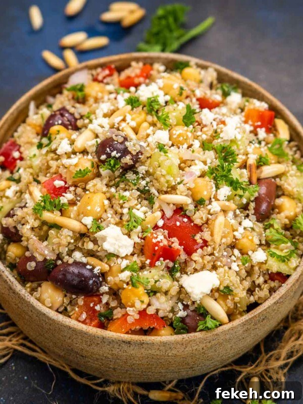 Fresh Kachumber Salad Recipe: Indian Cucumber Tomato Salad Guide 7 Made using cooked quinoa, lots of veggies, and a zesty and flavorful dressing, Mediterranean Chickpea Quinoa Salad, is a healthy and delicious salad. Serve it on its own or as a side dish.