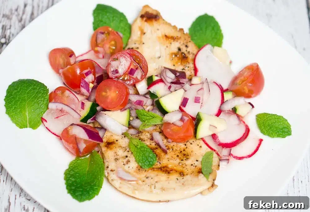 grilled chicken w- cucumber+radish+cherry tomato relish-3