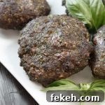 Paleo Beef and Pesto Burgers