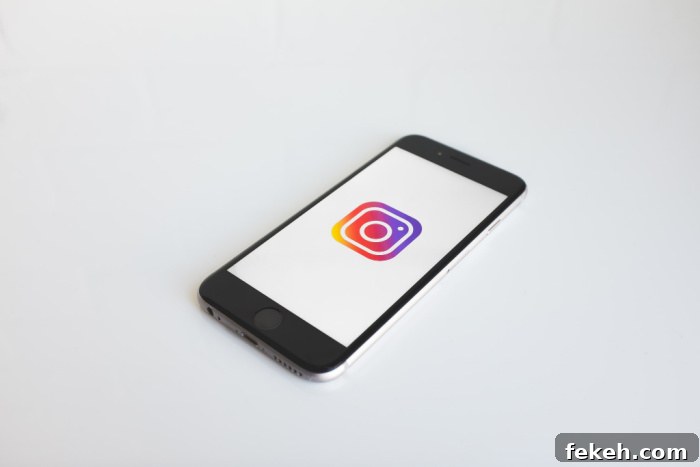 Phone with social media messages