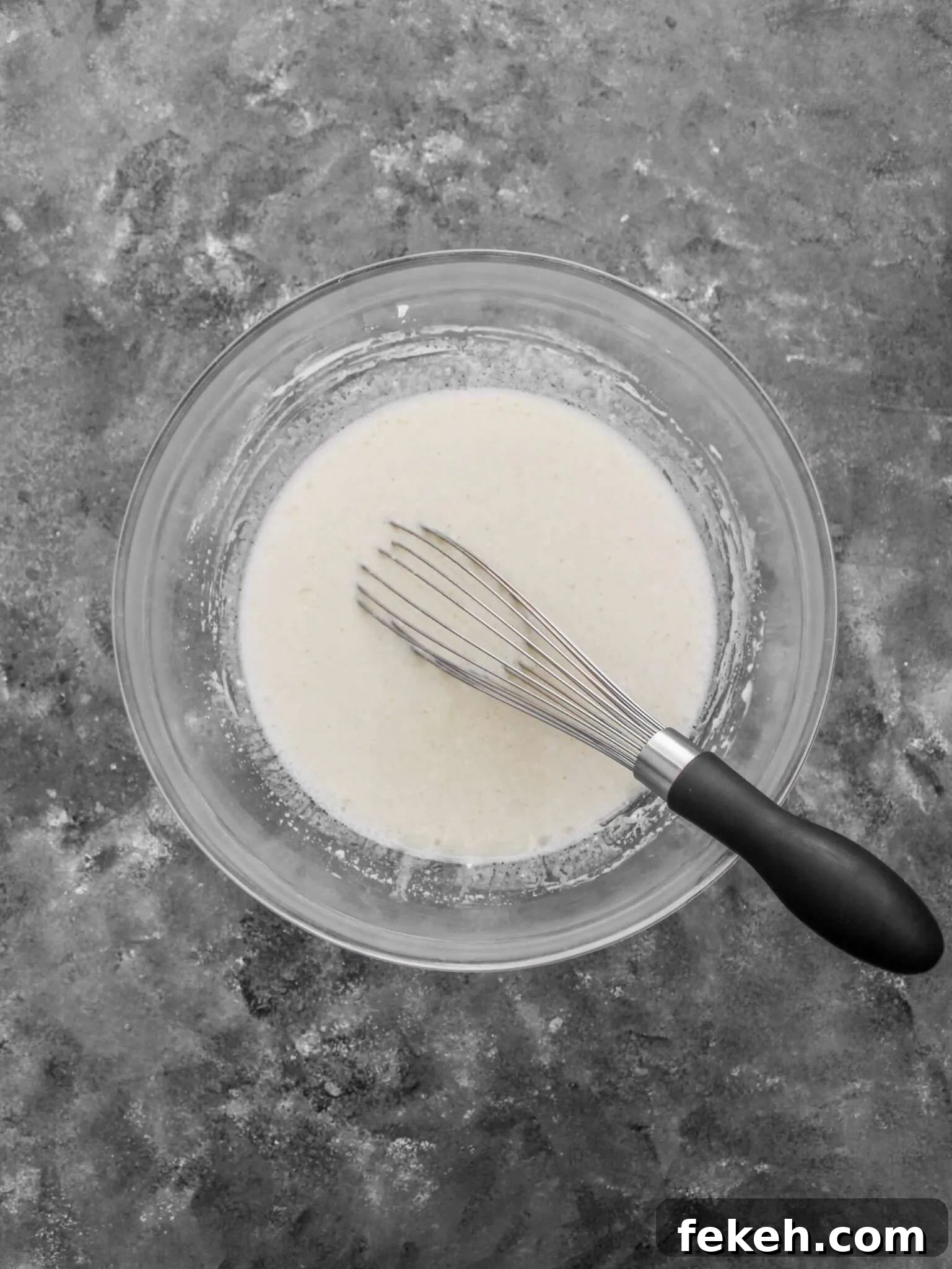 wet ingredients in bowl