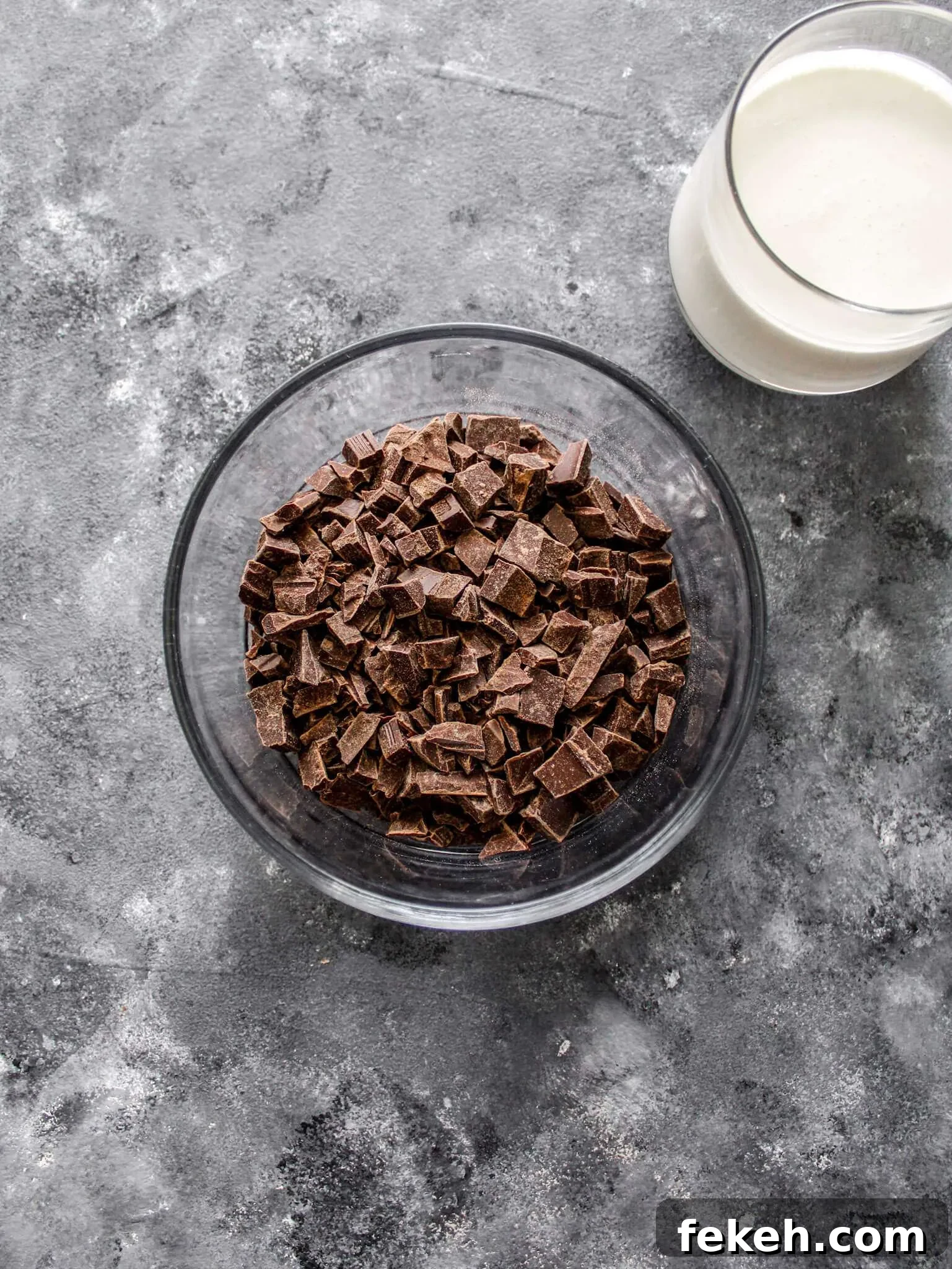 chocolate and cream in bowls