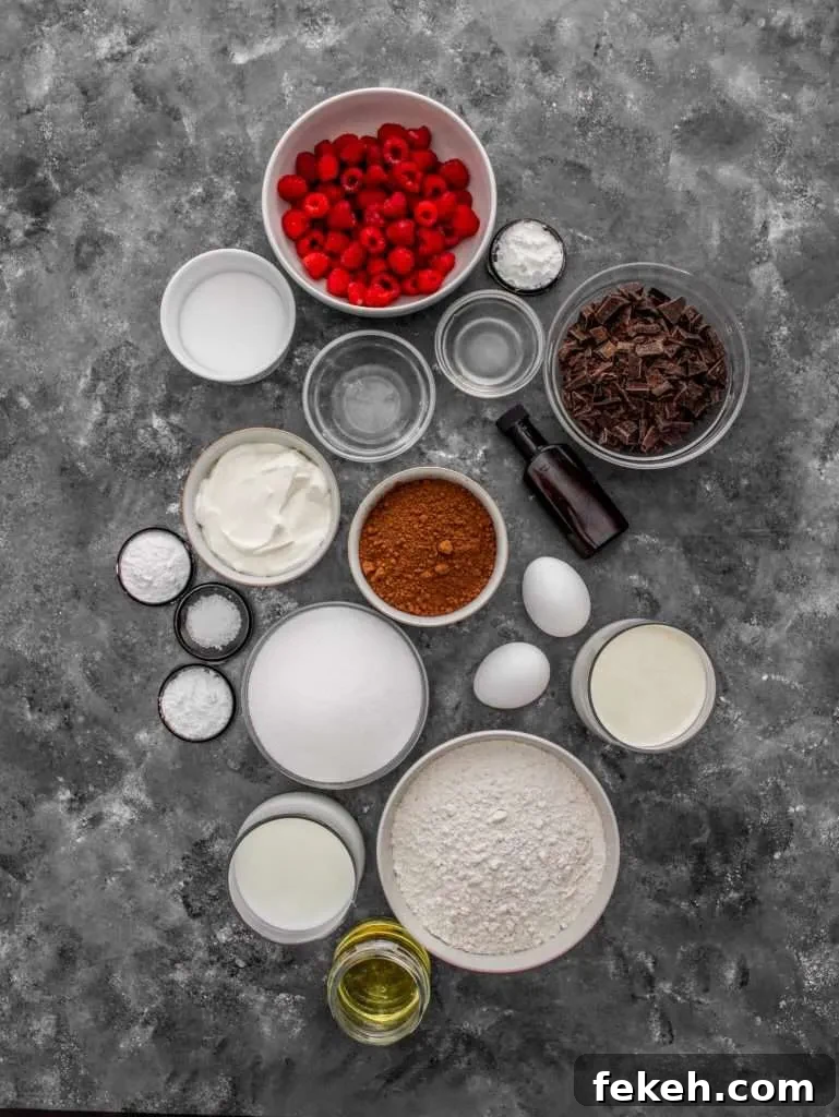 raspberry chocolate cake ingredients