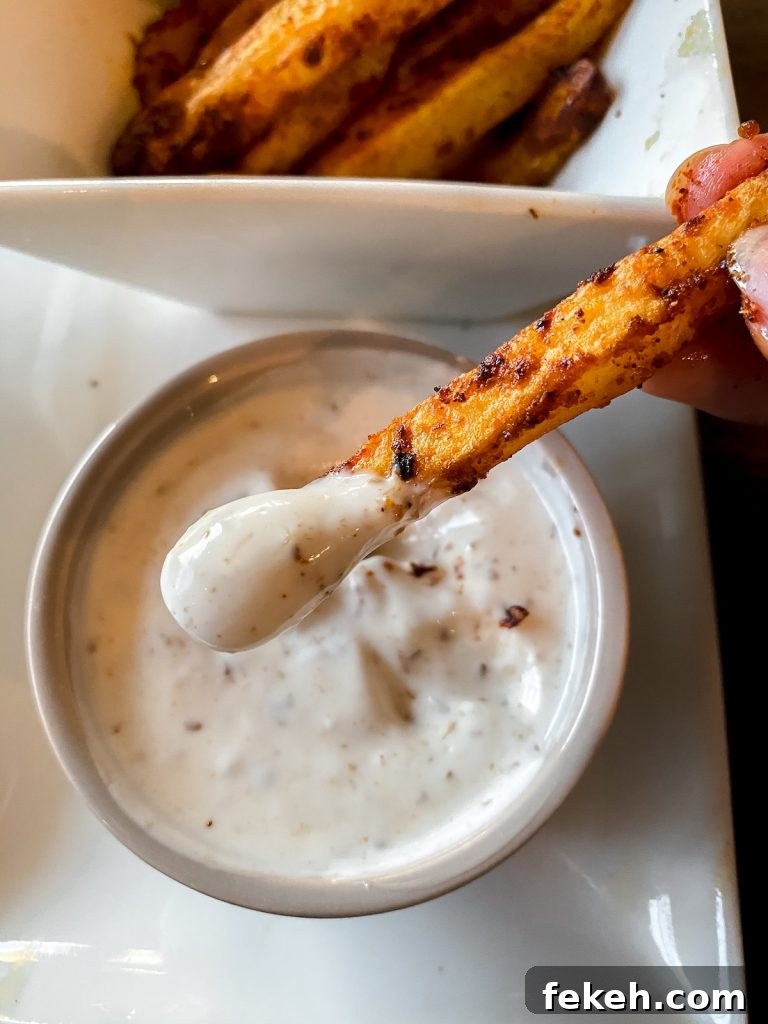 fry dipped in aioli 