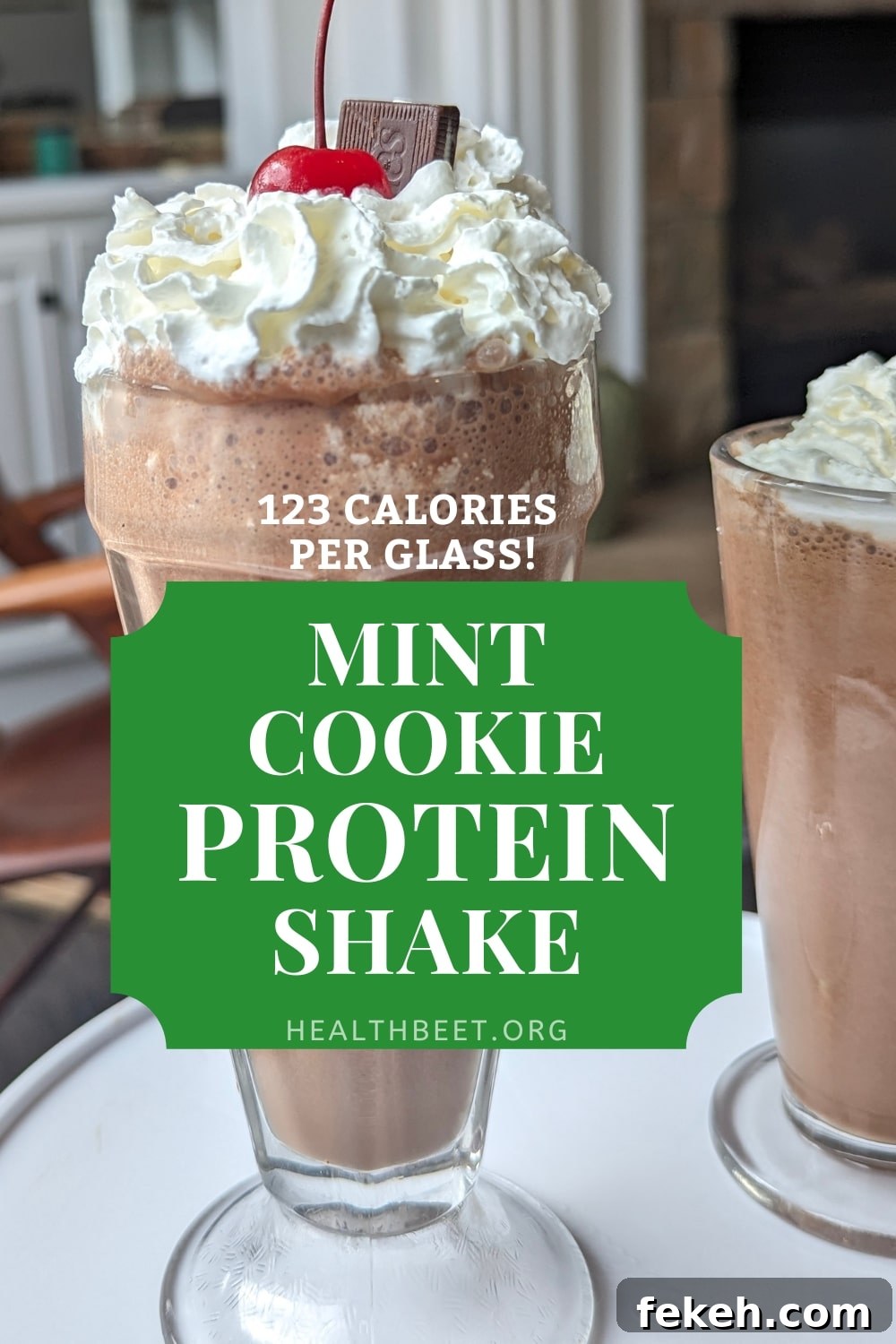 mint chocolate cookie protein shake