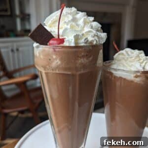 mint cookie protein smoothie shake