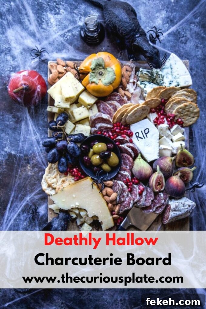 deathly hallow charcuterie board www.thecuriousplate.com