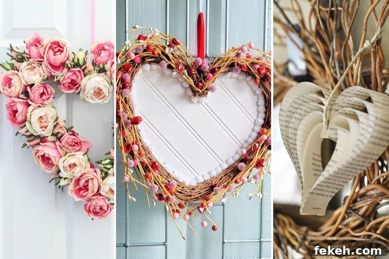valentine wreath ideas