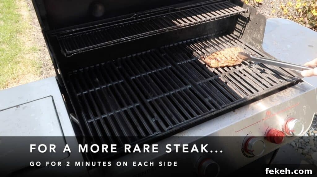 Flipping steak