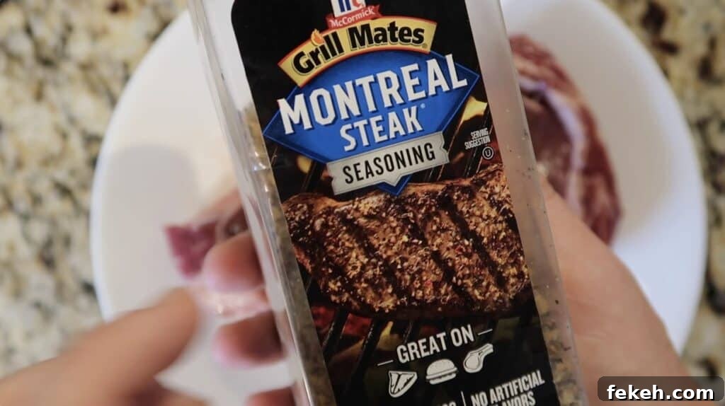 Container of Montreal steak seasoning