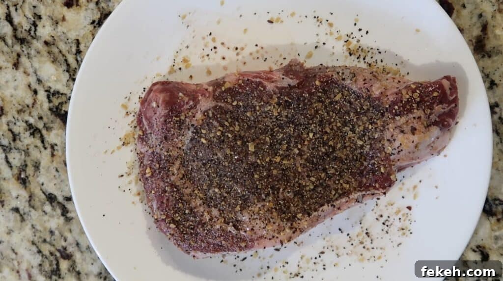 Seasoned steak