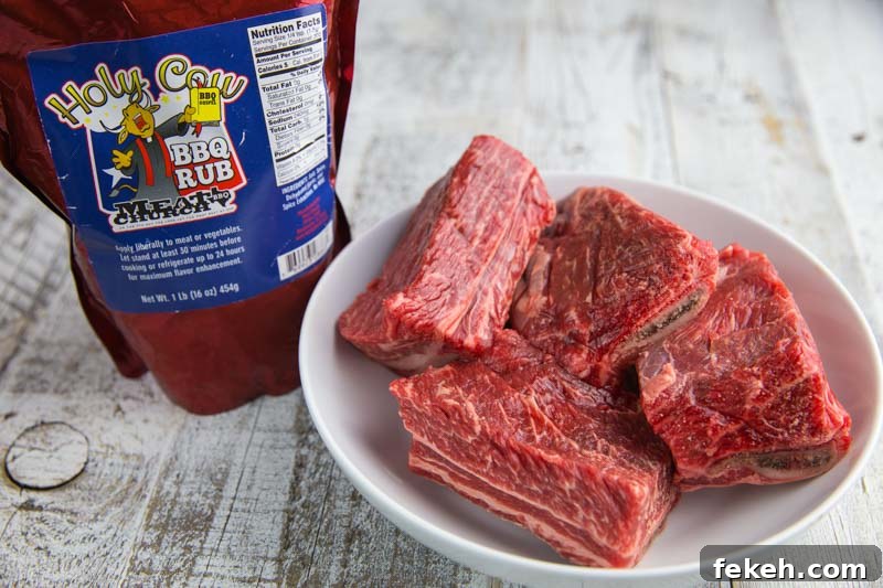 Braised Smoked Beef Short Ribs